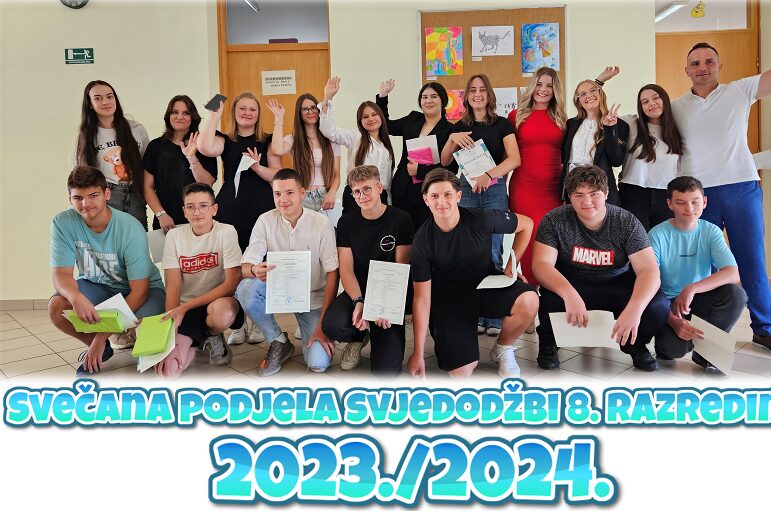 Svečana podjela svjedodžbi 8. razredima 2023./2024.