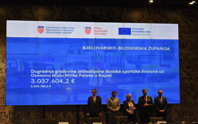 Svečana dodjela ugovora za Poziv „Izgradnja, rekonstrukcija i opremanje osnovnih škola za potrebe jednosmjenskog rada i cjelodnevne škole“