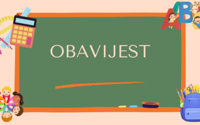 Obavijest o promjeni rasporeda