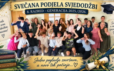 Svečana podjela svjedodžbi osmašima 2025./2026.