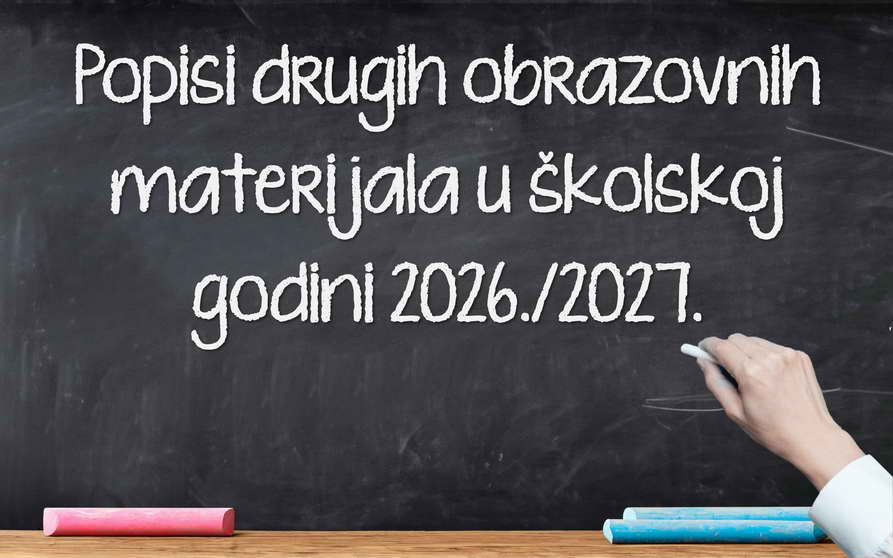 Drugi obrazovni materijali u školskoj godini 2026./2027.