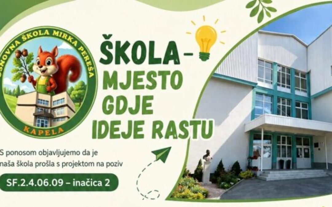 Projekt “Škola – mjesto gdje ideje rastu”